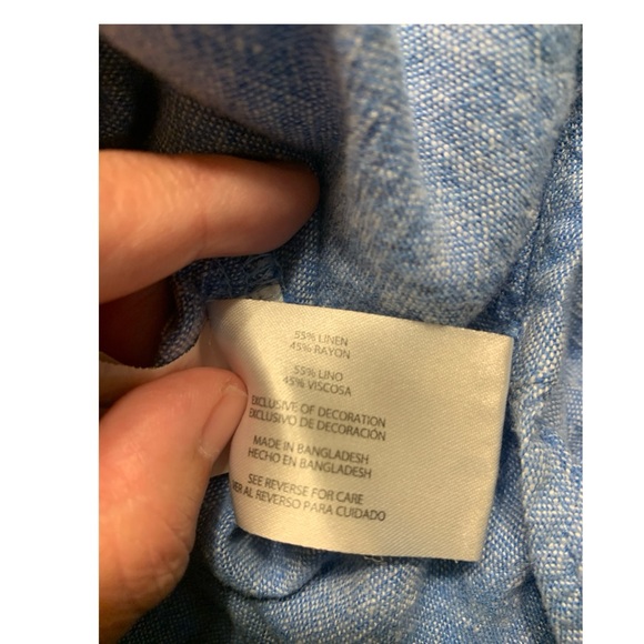 Orvis Classic Collection Linen Blend Shirt Women’s Size Large - Picture 3 of 4